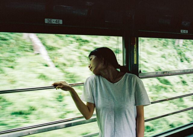 ss 1/30 summer30分の1秒の夏#film #portra160 #summer #train #snap